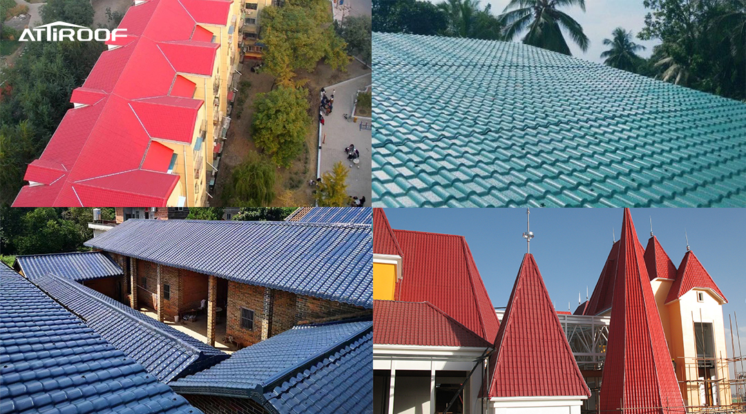 Variedade de edifícios apresentando diferentes estilos arquitetônicos de telhado, incluindo tradicional, moderno, rural e mediterrâneo, todos com telhas de resina sintética. Variedade de edifícios apresentando diferentes estilos arquitetônicos de telhado, incluindo tradicional, moderno, rural e mediterrâneo, todos com telhas de resina sintética.