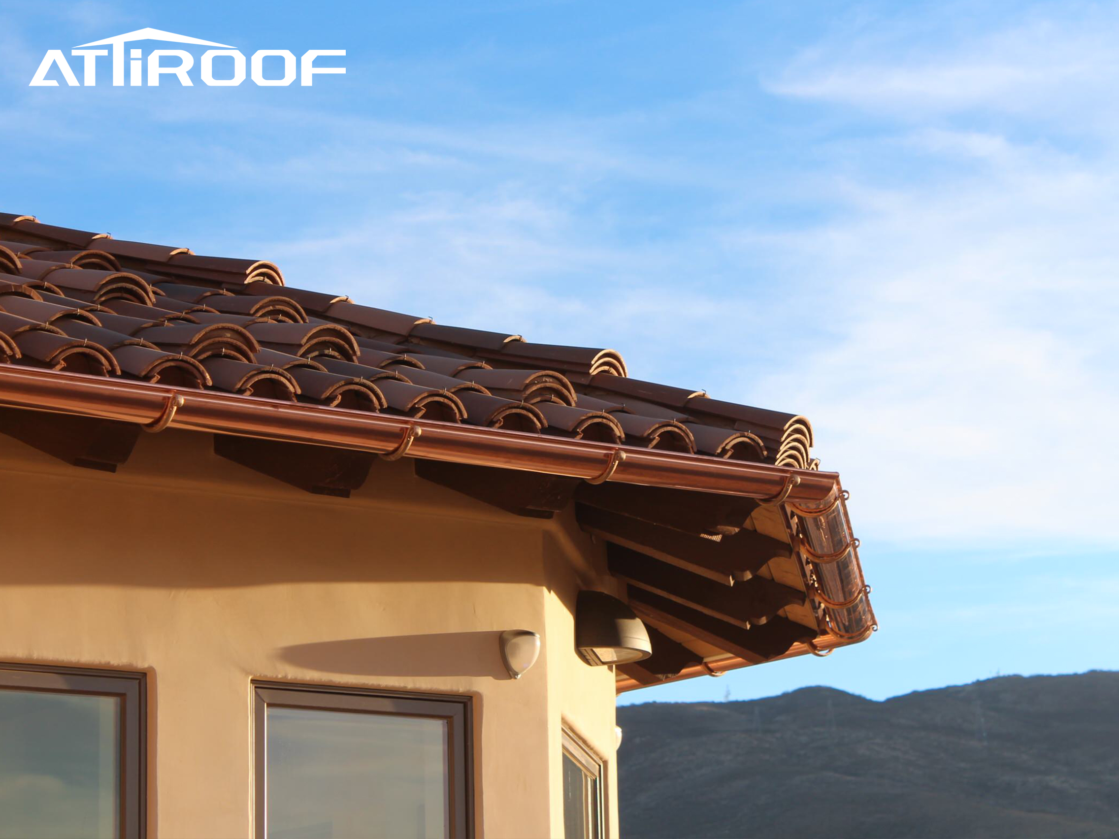 A integração perfeita da cor, material, forma e aparência do telhado e da casa de sistemas de drenagem personalizados. A integração perfeita da cor, material, forma e aparência do telhado e da casa de sistemas de drenagem personalizados.