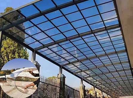 Aplica&ccedil;&otilde;es de coberturas transparentes de policarbonato
